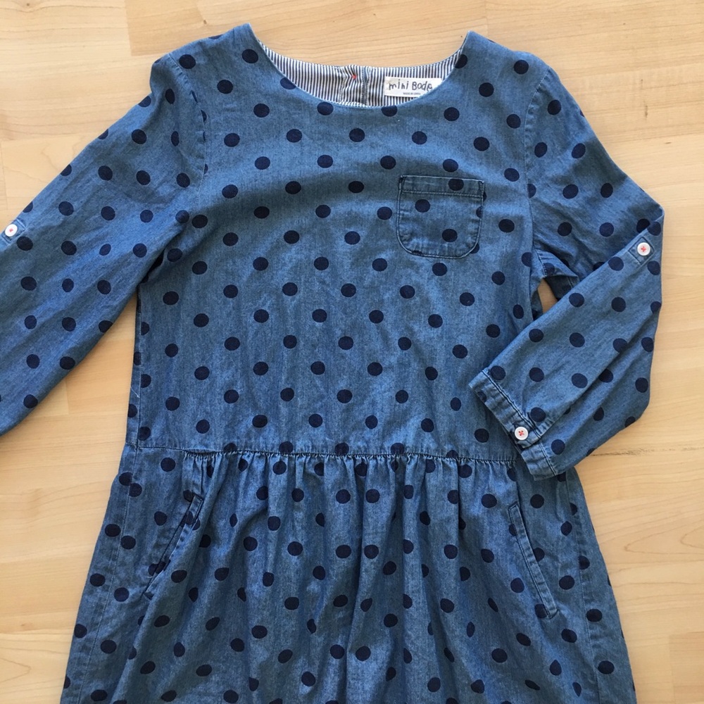 Mini Boden Girls Long Sleeve Dress Sz 11-12